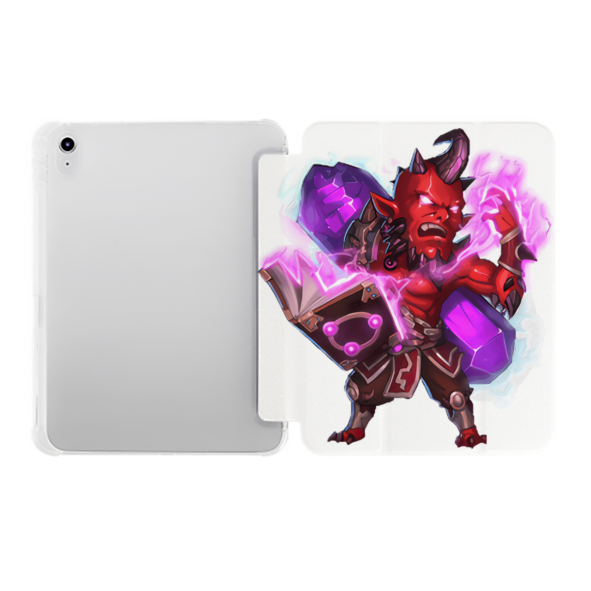 （画像用） リーグ・オブ・レジェンド League of Legends LOL IPad ケース ペン収納付き 三つ折りスタンド PUレザー×シリコン 対応機種9.5/10.5/10.9インチ
